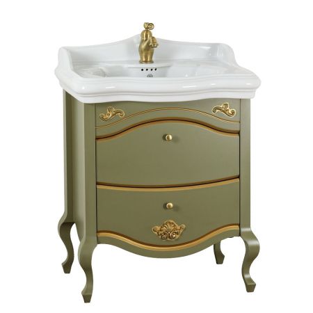 IMPERO База L68xH74xP51 см. для раковины 70 см, 2 выдвижных ящика, цвет: OLIVA