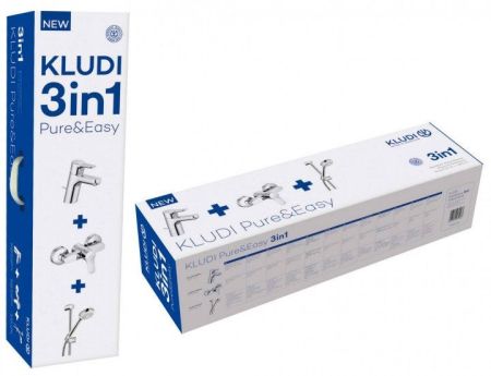 Комплект смесителей Kludi Pure&Easy 378450565 Хром, артикул 378450565