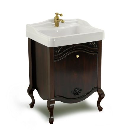 IMPERO База L61xH74xP48 см. для раковины 60 см, 1 выдвижной ящик, цвет: NOCE, артикул 30873