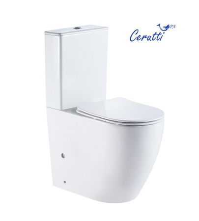 Унитаз BELLA напольный безободковый высокий Cerutti SPA  CT8709, артикул CT8709