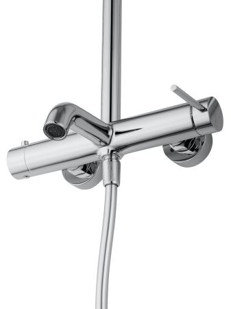 Душевая система WONZON & WOGHAND STICK, Хром (WW-88739017-CR), артикул WW-88739017-CR