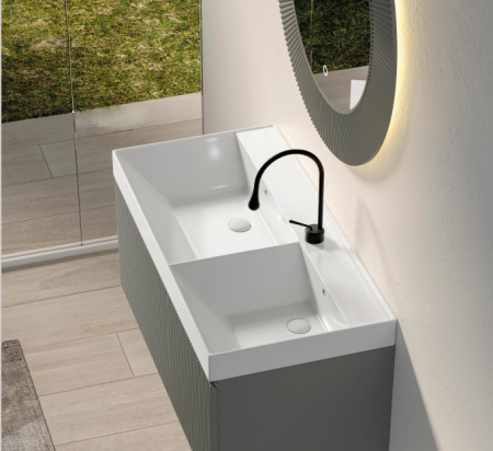 Раковина Double SIUSI (805х500х180) двойная накладная Cerutti SPA