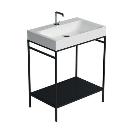 KERASAN Cento раковина 80х45 подвесная c 1отв под смеситель, Grigio matt, артикул 353359*1 Grigio matt