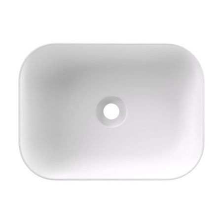 Раковина, Alice, Unica, ширина, мм-500, глубина, мм-370, высота, мм-165, тип установки-накладной (настольный), отверстия для смесителя-отсутствуют, без перелива, материал-керамика, вид грязеотталкивающего покрытия-Aliglaze+, цвет-белый матовый