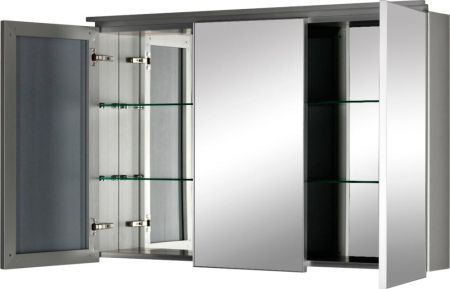 Зеркальный шкаф De Aqua Алюминиум 120 серебро