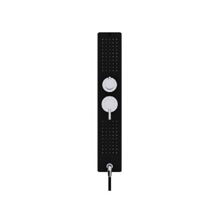 Душевая кабина Black&White Galaxy G8010 с гидромассажем профиль Черный задняя стенка Белая Душевая кабина Black&White Galaxy G8010 с гидромассажем профиль Черный задняя стенка Белая