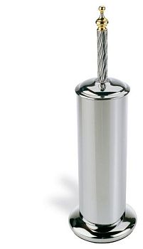 Stil Haus Giunone, напольный металлический ёрш, цвет хром - золото