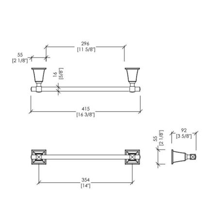 Devon Time Полотенцедержатель 41.5 см, золото, артикул TM309OT