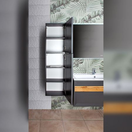 Шкаф навесной Бриклаер БЕРЛИН 60 см, оникс серый, артикул 4627125416163