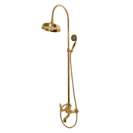 Душевая стойка  со смесителем для ванны,верхним и ручным душем CEZARES DIAMOND-CVD-Sw