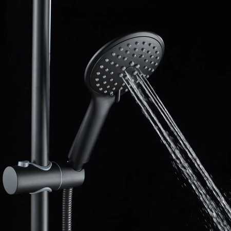 Душевая система Shevanik S8736H, черный