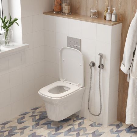 Унитаз AMI Aria подвесной безободковый Cerutti SPA CT8780, артикул CT8780