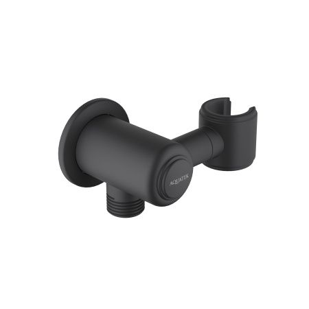 Шланговое подсоединение с держателем AQUATEK, матовый черный AQ2462MB КЛАССИК Шланговое подсоединение с держателем AQUATEK, матовый черный AQ2462MB КЛАССИК