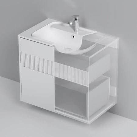 M8FFUX0802WM Func, База 2 ящика (push-to-open), 80 см, цвет белый матовый, артикул M8FFUX0802WM