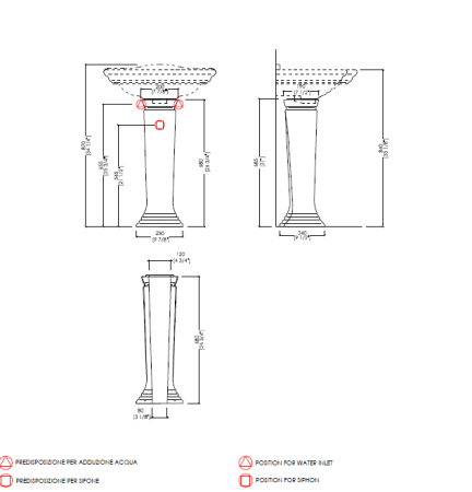 Devon Westminster Пьедестал для раковины, цвет: белый
