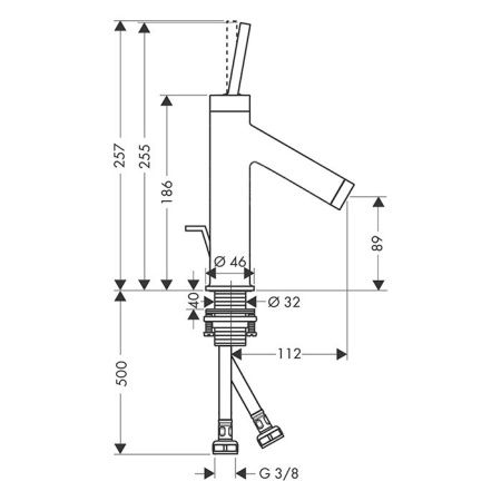 AX Starck Cмеситель для раковины , цвет шлифованный никель