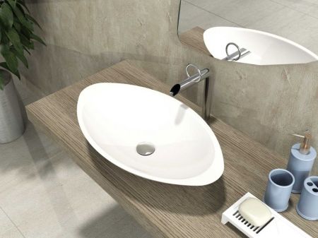 Раковина-чаша Montebianco Gondola Tre 60 13043 Белая, артикул 13043