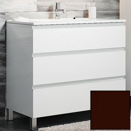 Тумба с раковиной SanVit Авеню-3 90 kavenu390 в цвете Ral Шоколад, артикул kavenu390