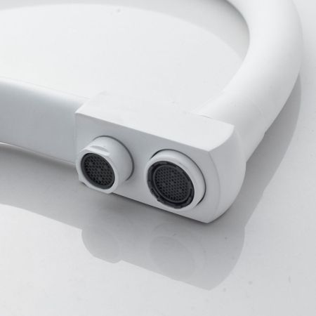 Смеситель для кухни с подключением фильтра Shevanik S968C, белый, артикул S968C