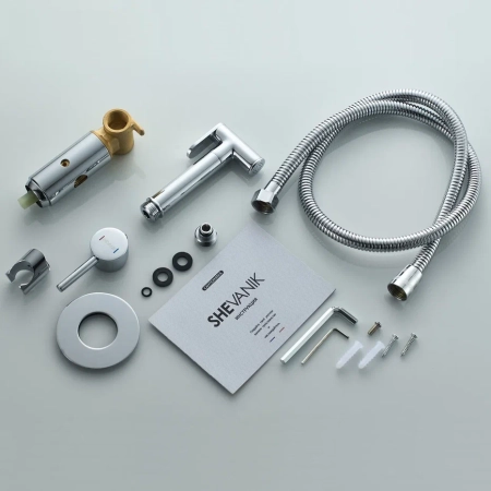 Гигиенический душ со смесителем Shevanik S147, хром