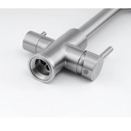 Смеситель для кухни с подключением фильтра Knotlor SS-08, сатин, артикул SS-08