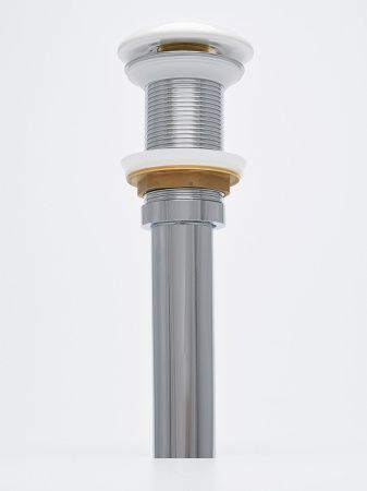 AQM7002-0W Донный клапан без перелива, керамическая накладка, цвет белый AQM7002-0W Донный клапан без перелива, керамическая накладка, цвет белый