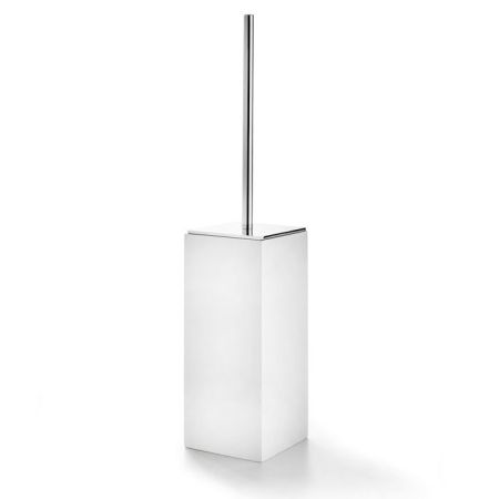 Ёршик, 3SC, BeMood, ширина, мм-105, глубина, мм-105, высота, мм-500, напольный, цвет колбы-белый, цвет-никель сатинированный матовый (Matt Satin Nickel), артикул BEMW17ANX