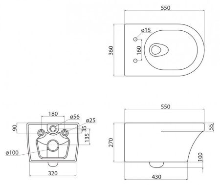 Комплект инсталляции BELBAGNO BB026 с унитазом DUET и клавишей смыва, артикул CZR-2462-TH-TOR/CZR-870-SC/BB026/BB051CR