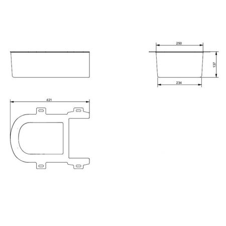 TOTO SG Пластиковая декоративная панель для подвесного унитаза CW512YR, цвет: белый