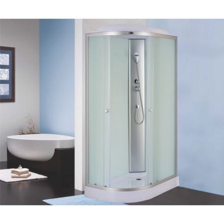 Душевая кабина Niagara NG-4312-08 120х80 L стекло матовое задняя стенка Белая, артикул 4312L