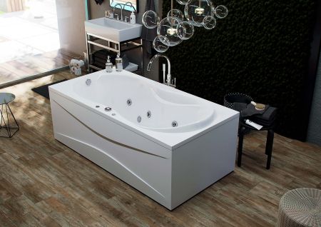 Мартиника 180 пустая с фр.экр. (слив слева), артикул MAR180-0000068