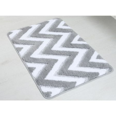 Коврик для ванной комнаты FIXSEN RIVER FX-5004K, серый, артикул FX-5004K