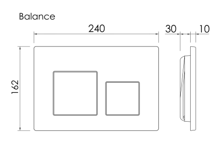 Комплект Подвесной унитаз Игра (Play) Безободковый (Rimless) + Система инсталляции Баланс (Balance) кнопка Квадрат (Square), черный матовый, артикул CN3001_121002MB