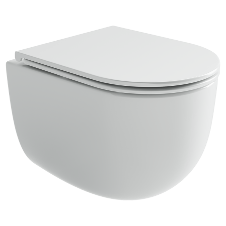 Унитаз подвесной Ceramicanova Вога (Voga) торнадо 3.0 сиденье микролифт белый CN4012T, артикул CN4012T