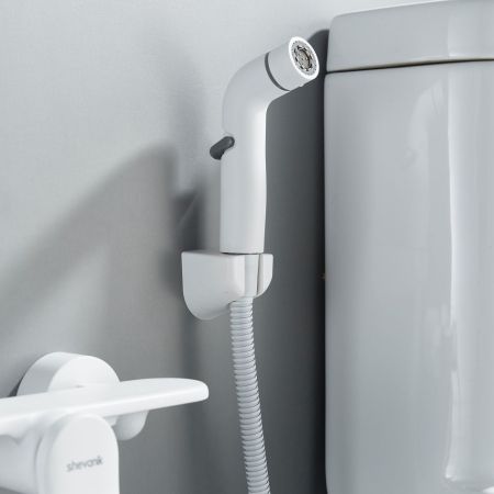 Гигиенический душ со смесителем Shevanik S4705C-1, белый