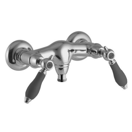 Fima Carlo Frattini Herend Смеситель для душа, настенный, черные ручки, цвет: хром, артикул F5405/1CNCR