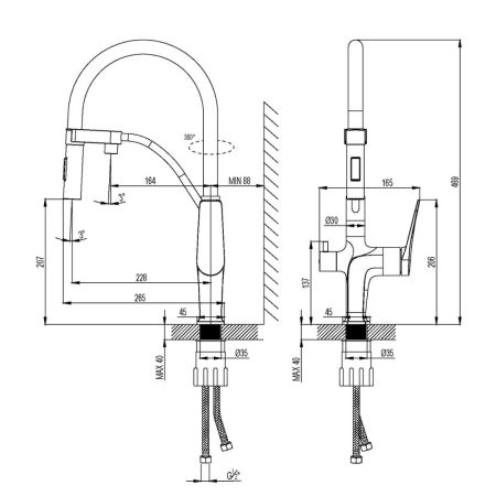 Смеситель Lemark Bronx для кухни с подключением к фильтру с питьевой водой (LM3761MW), артикул LM3761MW