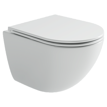 Унитаз подвесной Ceramicanova Альба (Alba) торнадо 3.0 сиденье микролифт белый CN11005T