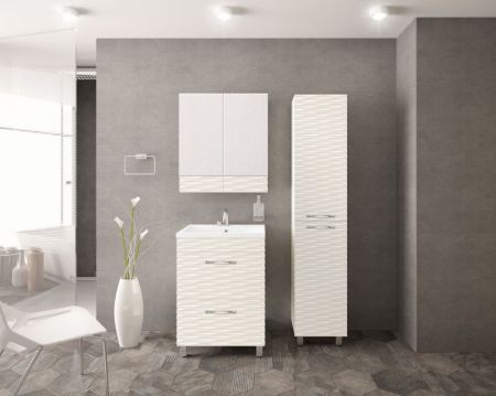 Тумба под раковину Style Line Ассоль 70 Люкс Plus ЛС-00000358 Техно платина, артикул ЛС-00000358