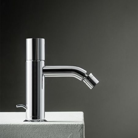 Fantini Nostromo Смеситель для биде, 1 отв., с донным клапаном, цвет: хром, артикул 50 02 E908F