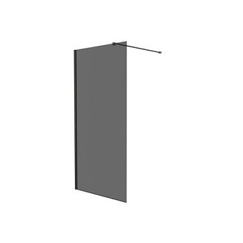 Душевая перегородка Knotlor WI100TG0GM 100х200, оружейная сталь