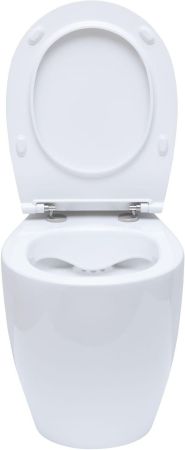 Чаша приставного унитаза Allen Brau Fantasy 4.11007.20 белый глянец, артикул 4.11007.20