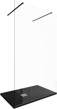 Душевая перегородка Allen Brau Infinity 2 120 3.21045.BBA черный браш, артикул 3.21045.BBA