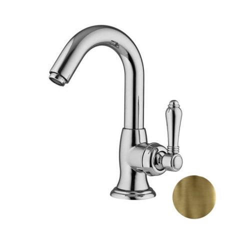 Nicolazzi El Capitan Смеситель для раковины однорычажный, с донным клапаном, цвет: Bronze Plated, артикул 3454BZ75C