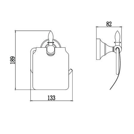 Держатель для туалетной бумаги Savol S-06851B, золото, артикул S-06851B