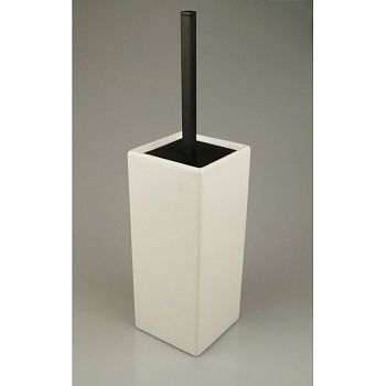 Stil Haus Urania, напольный керамический ёрш, цвет чёрный матовый - белая керамика