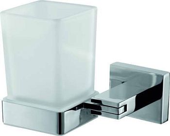 Sanibano Celeste, настенный стеклянный стакан, цвет хром