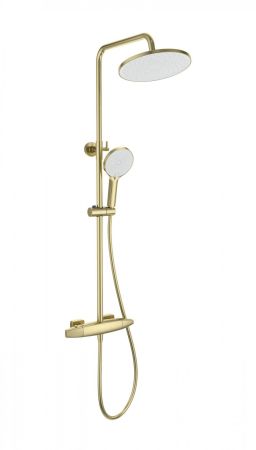Душевая система с термостатом WONZON & WOGHAND NEO, Брашированное золото (WW-B3035-A1-BG)