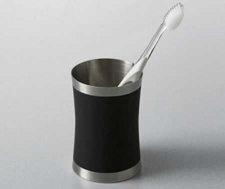 Стакан для зубных щеток WasserKRAFT Wern K-7528 Хром Черный