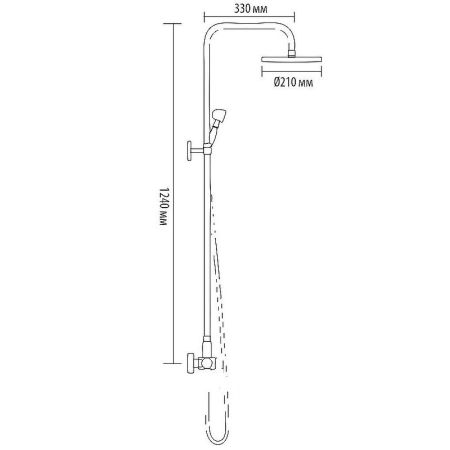 Душевая система Bronze de Luxe Royal 10121PF Бронза, артикул 10121PF